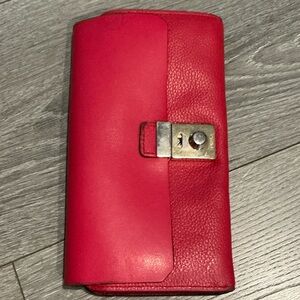 Furla Red Leather Wallet
